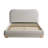 Modern Upholstered Platform Bed with Curved Headboard and Rounded Footboard-710002149-710002144