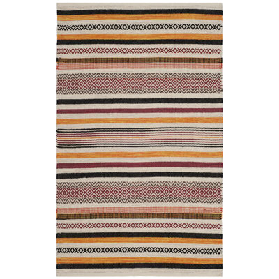 Estepp Hand Woven Cotton Striped Rug
