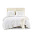 3 pièces, édredon en microfibre, motif floral texturé avec accents à nouer, broderie décontractée, fronce élastique, chaleur légère, coffre-fort et lavable à la machine avec matelassage toutes saisons-125092193-125092197