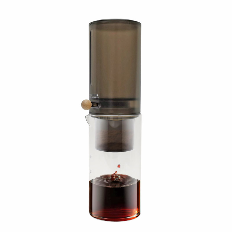 15Oz / 450Ml, cafetière à infusion de café glacé avec débit d'eau réglable, infuseur à infusion froide à filtre en acier inoxydable pour la maison et le bureau 22114