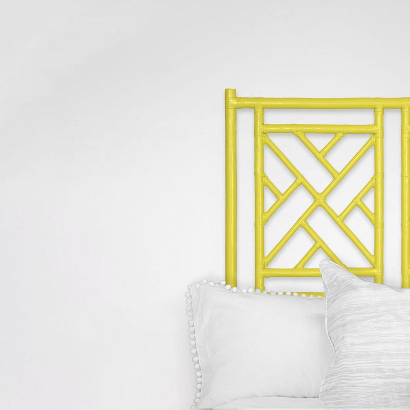 Chippendale Open-Frame Headboard, Sunflower Yellow, Full