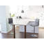 Akiro Swivel Upholstered Adjustable Height Bar Stool with Iron Frame