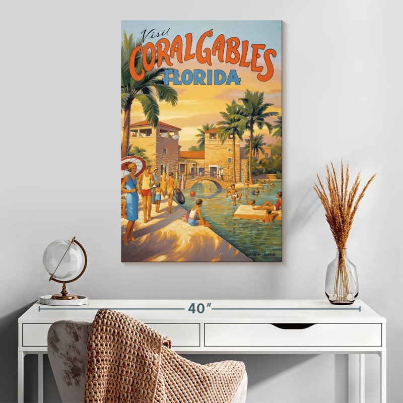 Aime Visit Coral Gables Florida, 30" H x 20" W