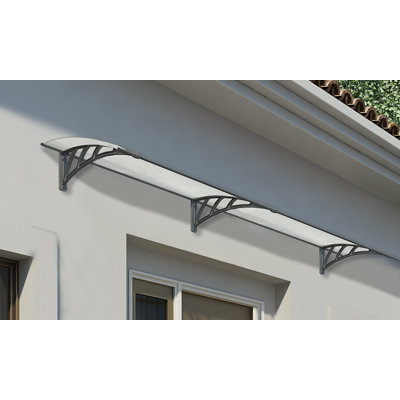Canopia By Palram 273cm W x 86cm D Glass Clear Cover Retractable Door / Window Awning