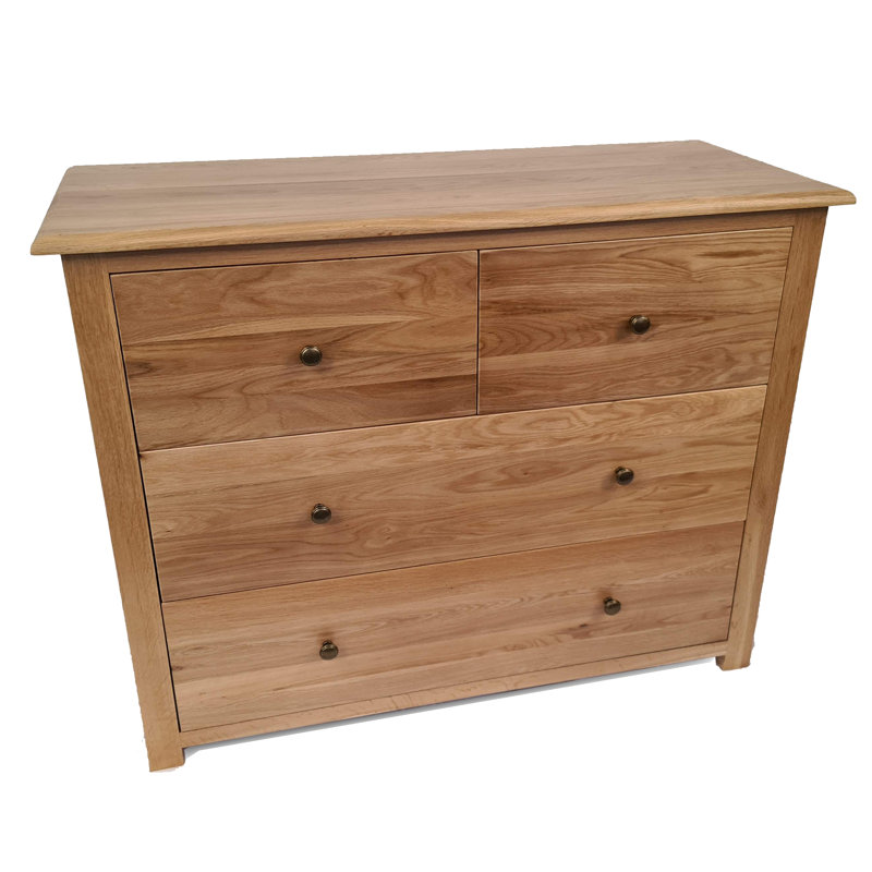 Tanesha Solid Wood 105cm W 4 - Drawer Chest of Drawers