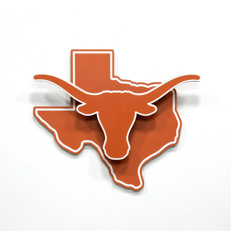 NCAA Texas Longhorns 3DX Die Cut Wall Art