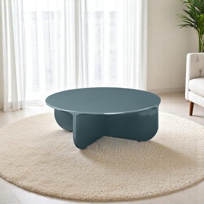 Boughner Lamond Coffee Table, Glossy Lacquer Finish, Fit For Small Apartment, Space Saver, Contemporary Round Design by Orren Ellis