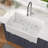 33" L White Workstation Farmhouse Sink Rectanglur Single Bowl Ceramic Kitchen Sink with Accessories