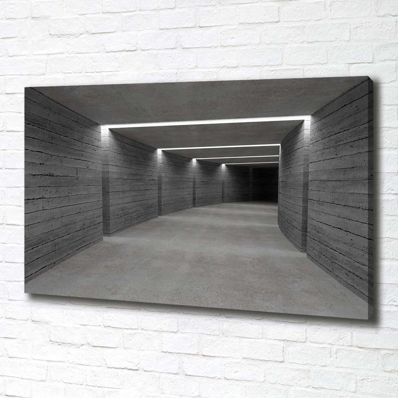Concrete Tunnel - Wrapped Canvas Print
