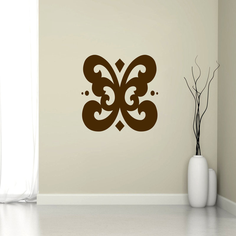 Décalcomanie murale à papillon Holmstrom, Brun chocolat