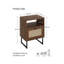 40cm W Manufactured Wood Bedside Table
