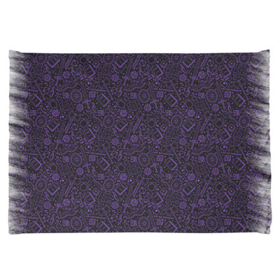 Tapis rpg noir/mauve area lines Mcguigan
