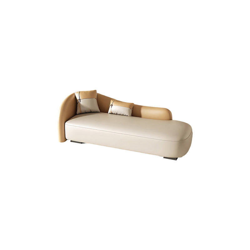 Banc rembourré Comfortable Home, Beige / orange clair