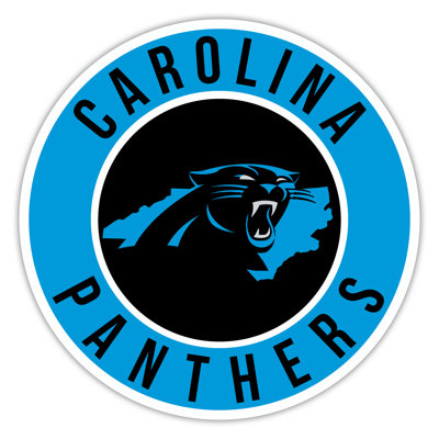 Carolina Panthers Bright Line - 16 po avec cercle