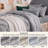 Bedsure Twin/Twin-XL Burgundy Pintuck Bed-in-a-Bag - Gray Pinch Pleat Comforter Set with Sheets, Pillowcases & Shams for Dorm Room(Set of 5)-118612975-128876092