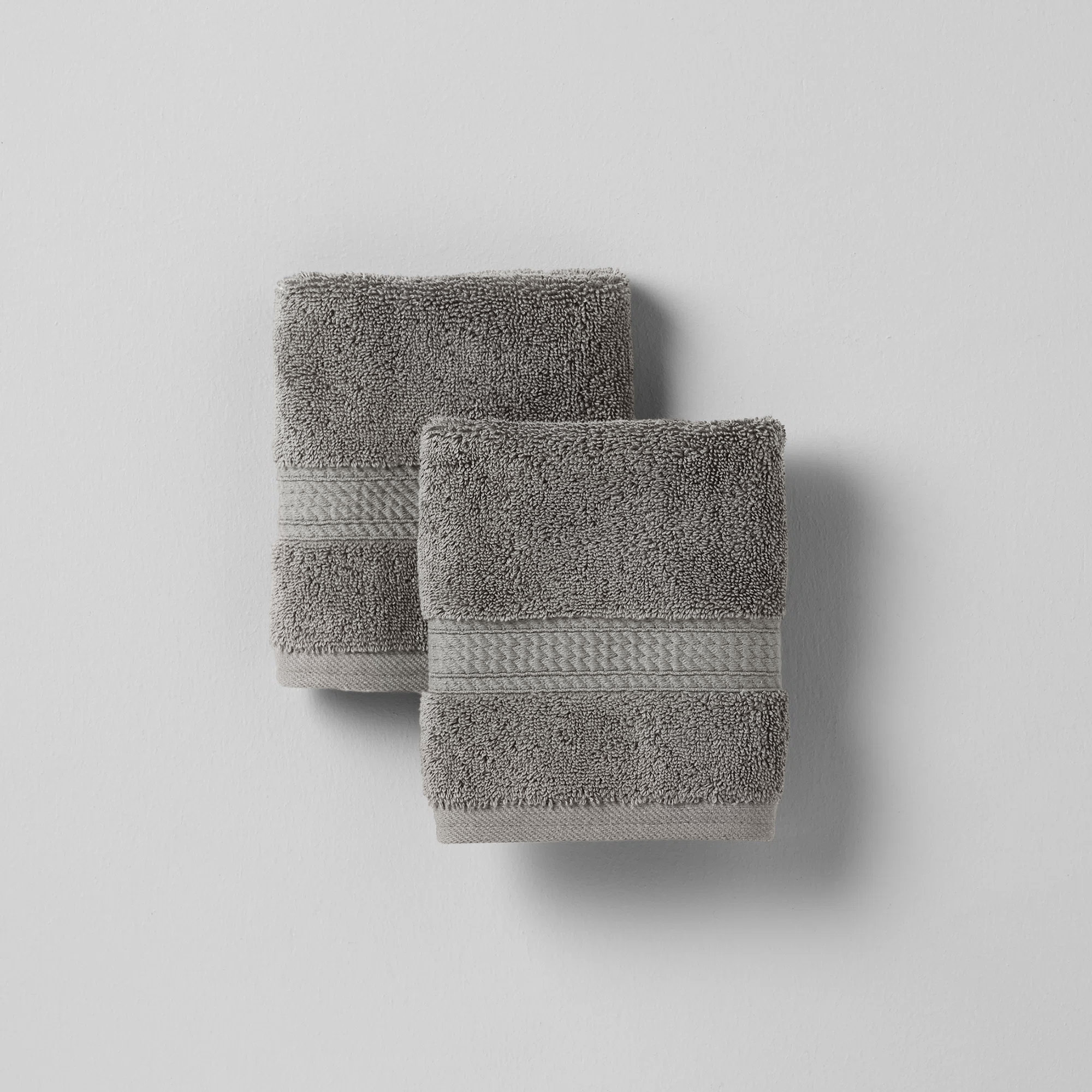 Payten Classic Certified Egyptian Cotton Washcloth, Charcoal