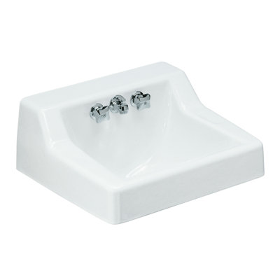 Hampton Metal 22" Wall Mount Bathroom Sink with Faucet and Overflow
