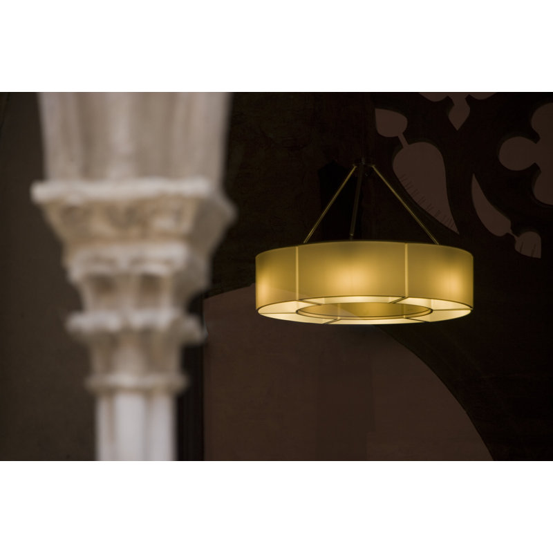 Sexta, 6 Lights, PVC/Methacrylate, 21.3" H x 31.5" W x 31.5" D