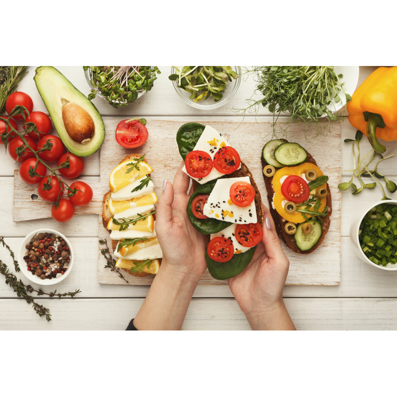 Bruschettas by Prostock-Studio - Wrapped Canvas Print, 20cm H x 30cm W x 3.8cm D