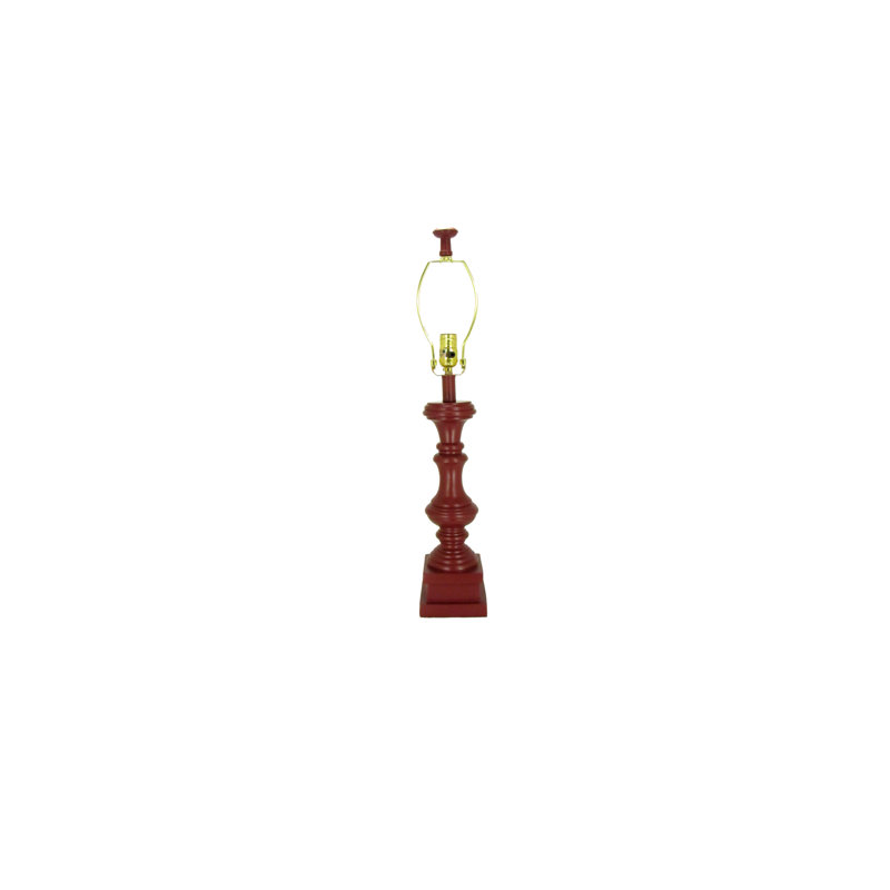 Lampe de table blanche, Transparent, Rouge