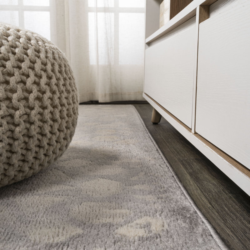 Tapis gris Roma, Rectangle 4 pi 3 po x 6 pi
