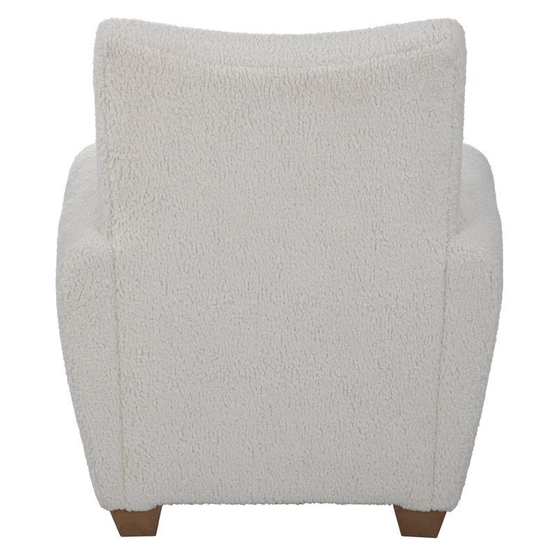 Gloriette Accent Chair, Natural, White Polyester
