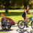 Foldable Kids Bike Trailer With Storage Bag, Fits 1-2 Children-115638137