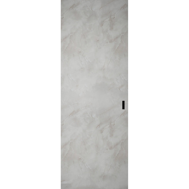 Grange cachée avec bords noirs | Planum 0010, Onyx, 18 po x 96 po