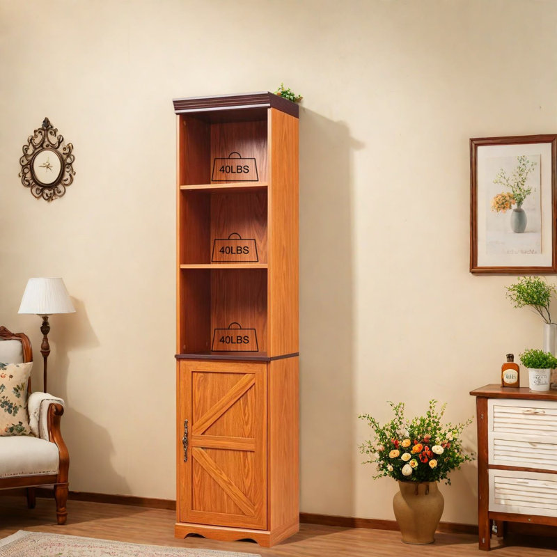 Bibliothèques multifonctionnelles avec rangement, armoire de ferme en bois aggloméré pour la maison