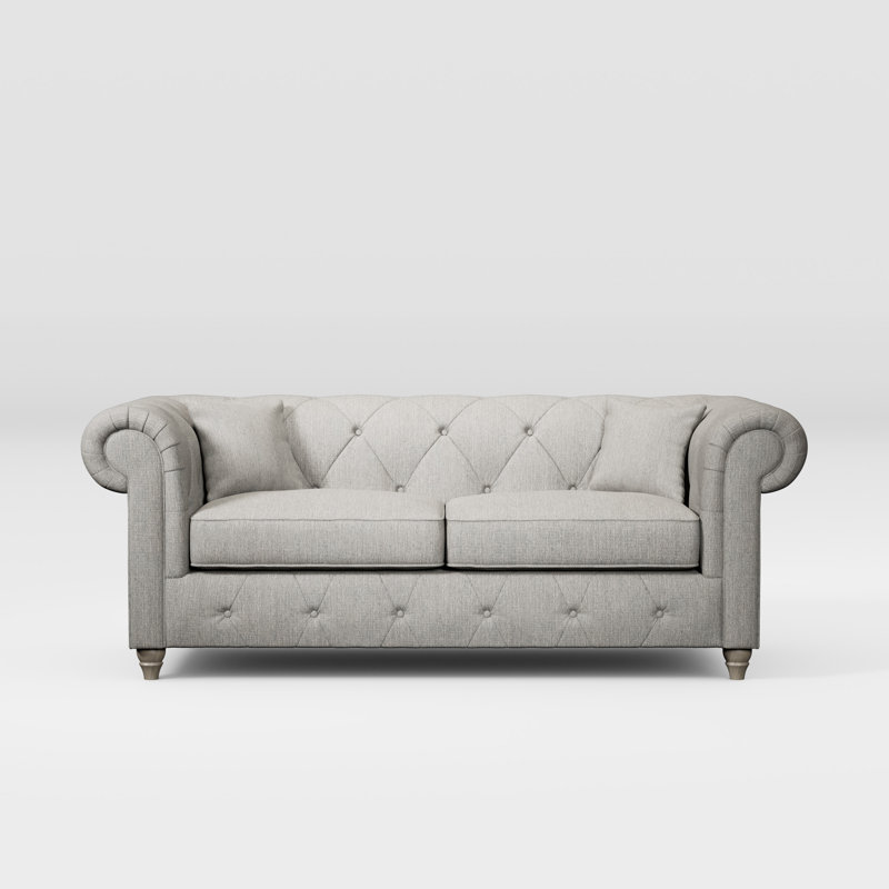 Ellrich 3 Seater Sofa, Washed Oak, Granite