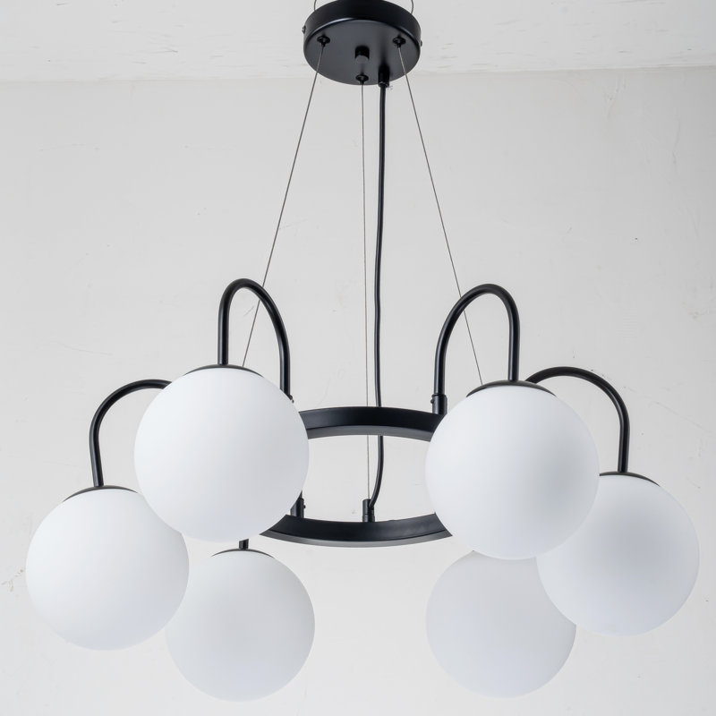 Royelle 6-Light Chandelier, Noir