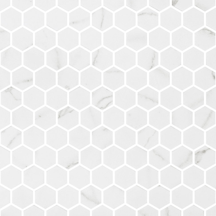 Spectrum Classic Hexagon Recycled Glass Mosaic