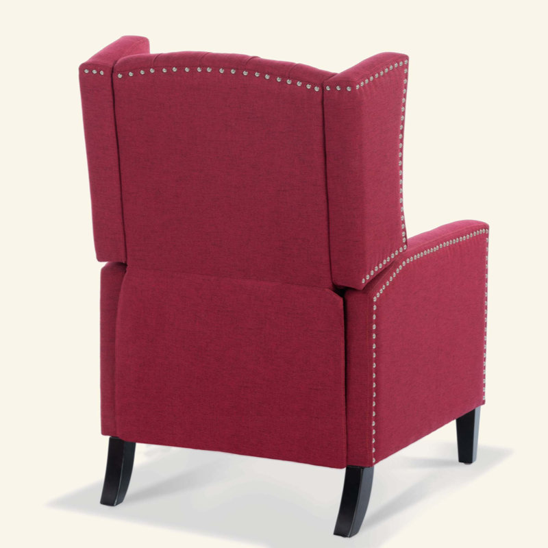 Fauteuil inclinable manuel, Tissu rouge vin
