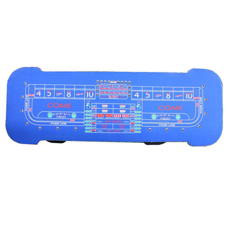 Table de dés 12 pieds Deluxe Craps, Bleu