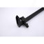 Robinet de baignoire autoportant Robinet de baignoire noir mat Robinet pour salle de bain à poignée simple avec douche à main