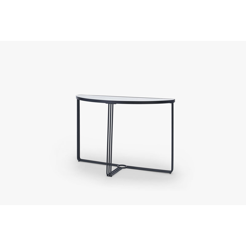 Ariss Console Table, Black, White