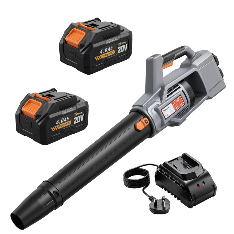 Outsunny Leaf Blower Cordless, Garden Blower, 2 x 4000mAh Batteries, 36V