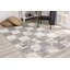 Tapis d'intérieur / à carreaux blanc / gris 8 pi x 11 pi (7 pi 9 po x 10 pi 6 po) Branch Branch Prana-123143466