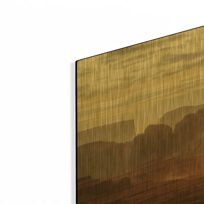 « La Tempête de sable », tableau mural en métal doré de Martin Podt, 61 x 41 cm