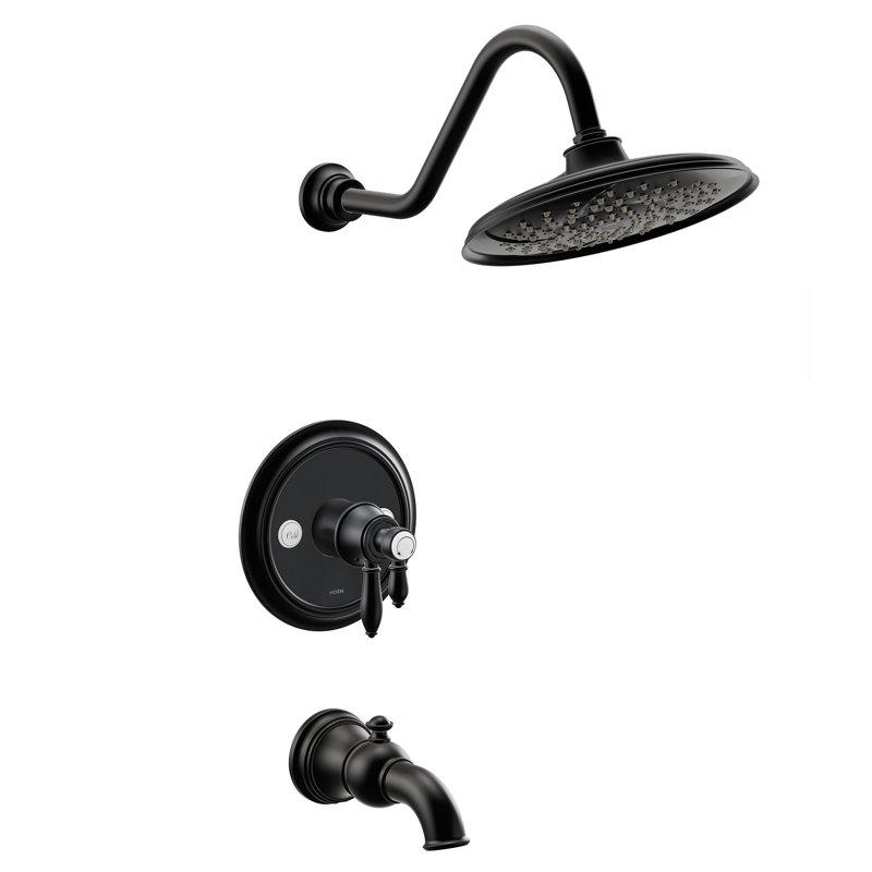 Weymouth M-CORE 4-Series Eco-Performance Tub And Shower Trim, Valve Required, Matte Black
