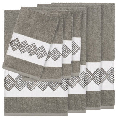 Noah 8 Piece Turkish Cotton Towel Set