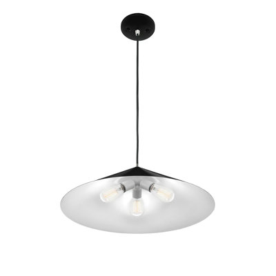 Luminaire suspendu conique 3 lumières Conos - L 24 po x l 24 po