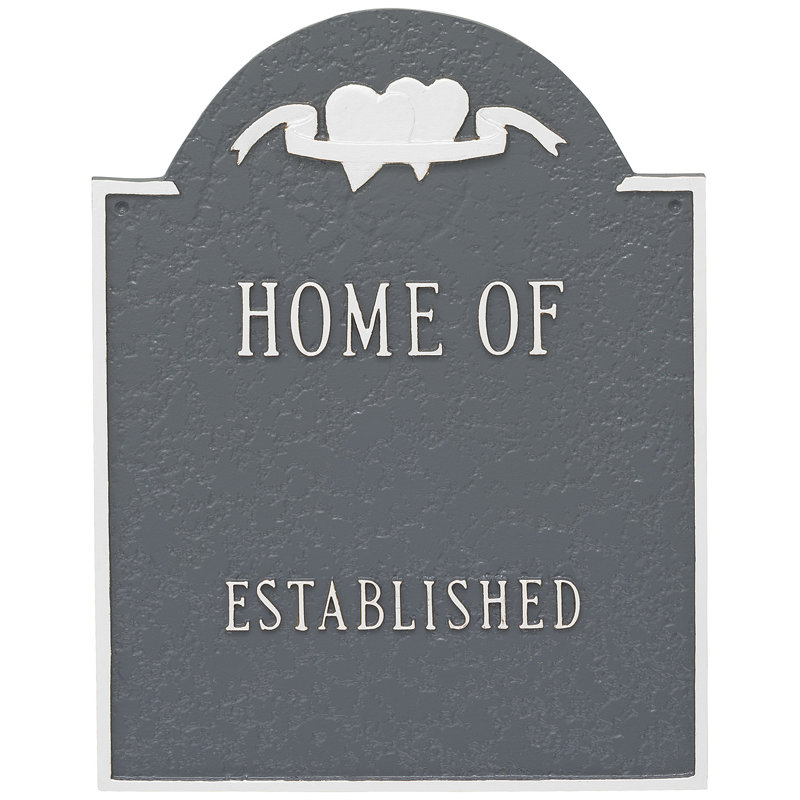 Plaque de signalisation, Gris / Blanc