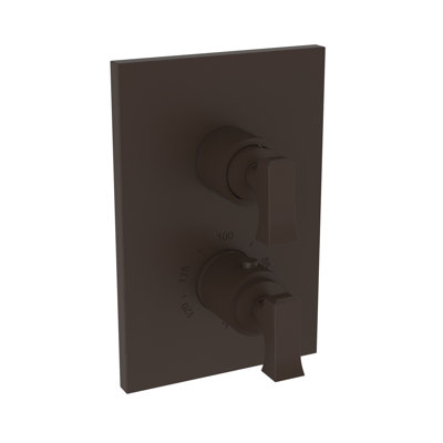 Joffrey 1/2" Square Thermostatic Trim Plate With Handle