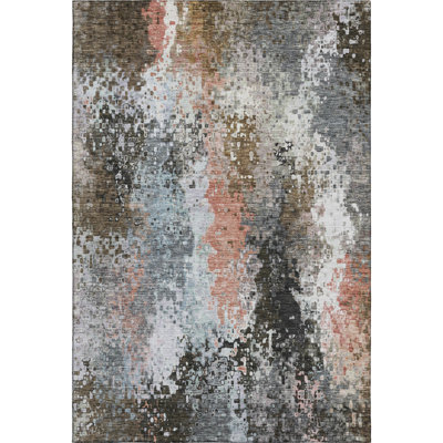 Premium Machine Washable Mayfield AMF2242 Abstract Rug