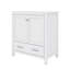 Ensemble de meuble-lavabo simple avec tiroir et tablette double-745832770-745832773-745832830