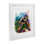 Tortue de mer et récif de corail vif, impression encadrée sous verre, design par LSR Design Studio