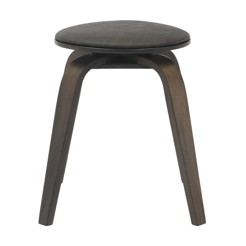 Tabouret de salle à manger Hoxha, Brun / noyer foncé