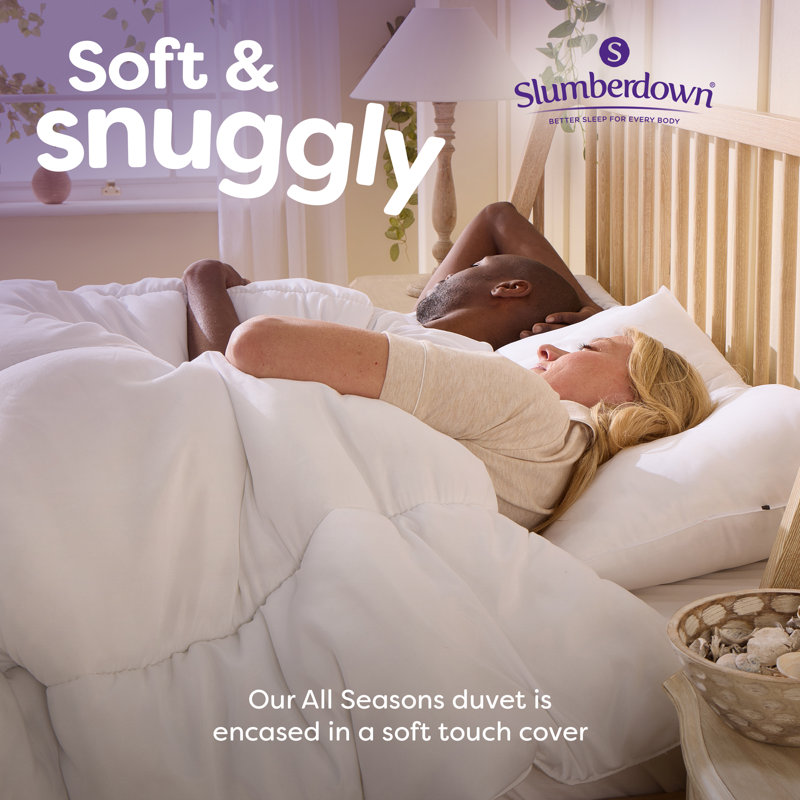 Slumberdown All Seasons 13 Tog (4.5 Tog + 9.5 Tog) All year round Machine washable Duvet, Super King (220x 260cm)