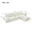 Canapé modulaire en L de 113 po-593809508